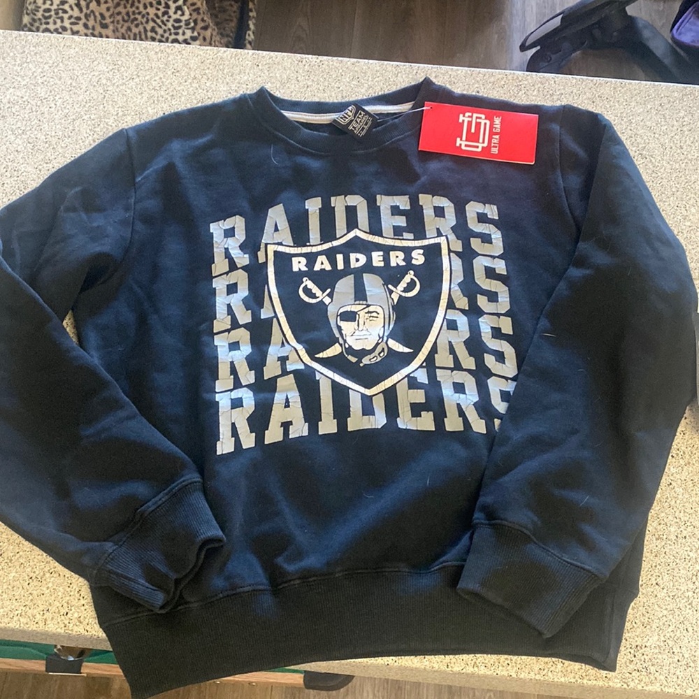 Brand new Raiders crew neck sweatshirt